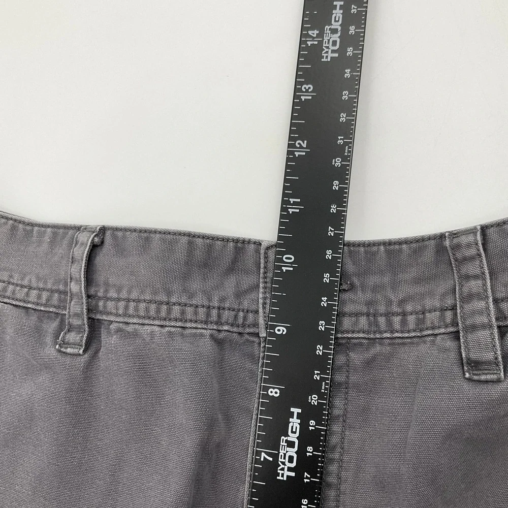 The North Face Pants Grey Canvas Straight Leg 34 Gorpcore Outdoor Utility Rugged